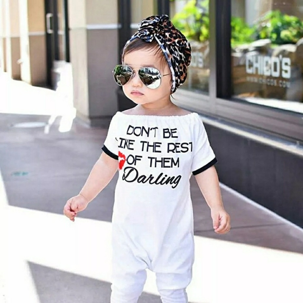 Toddler Girls Short Sleeve Jumpsuit